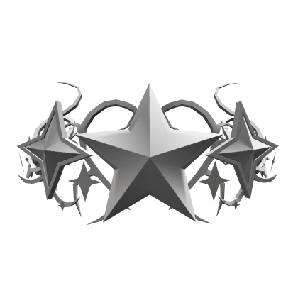Silver Star Cyber Sigil Crown Roblox item