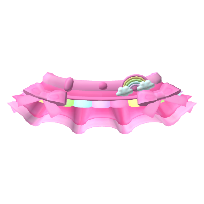 ♡ hot pink rainbow tweencore jean skirt 🌈
