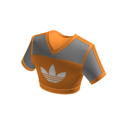 Camiseta de futbol recortada naranja de adidas Roblox
