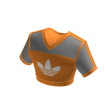 adidas Orange Cropped Football Jersey Roblox Item Rolimon s