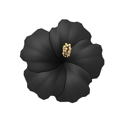 Summer Flower Hair in black Roblox item
