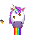 Unicorn fan group of people