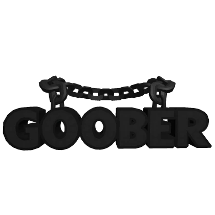 Black GOOBER Chain | Roblox Item - Rolimon's