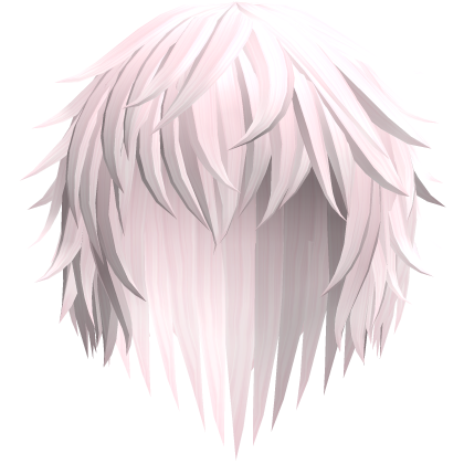 Pastel Pink Vkei Emo Scene Hair