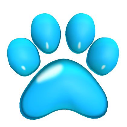 [R6] Right Blue Paw Roblox item