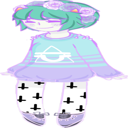 Pastel Goth Neko Roblox decal