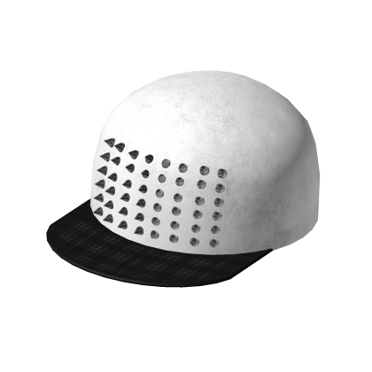 white studded cap Roblox item