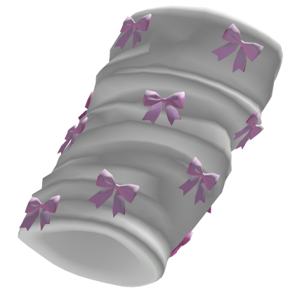 3.0 R6 Armwarmers White Pink Bows [Right]