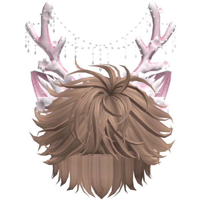 Christmas Messy Hair w/ Antlers