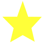 Neon Star Face Sticker