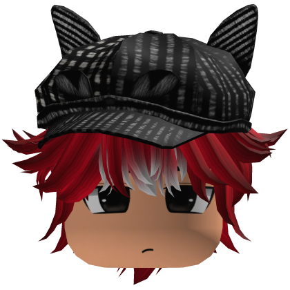 Messy Fluffy Emo Y2K Boy Hair VKAI red CAT