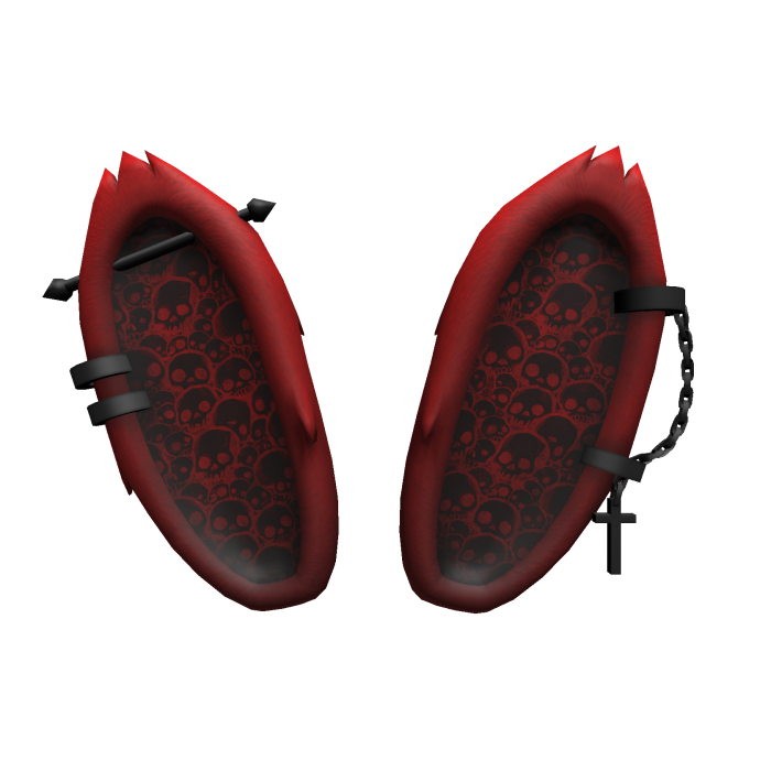 Red Halloween Punk Bunny Ears