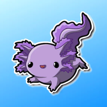 Axolotl Purple Roblox decal