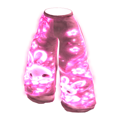 Emissive Glowing Pink Bunny Pants