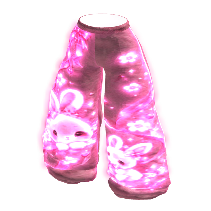 Emissive Glowing Pink Bunny Pants