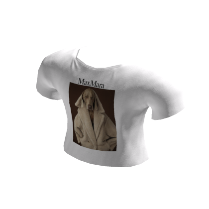 Max Mara Wegman Dog Photo T-shirt thumbnail