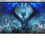 dark blue fire dragons