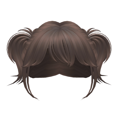 Cute Protruding Pigtails (Brown) Roblox item