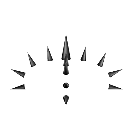 [🎨] Black Metal Spikes | Roblox Item - Rolimon's