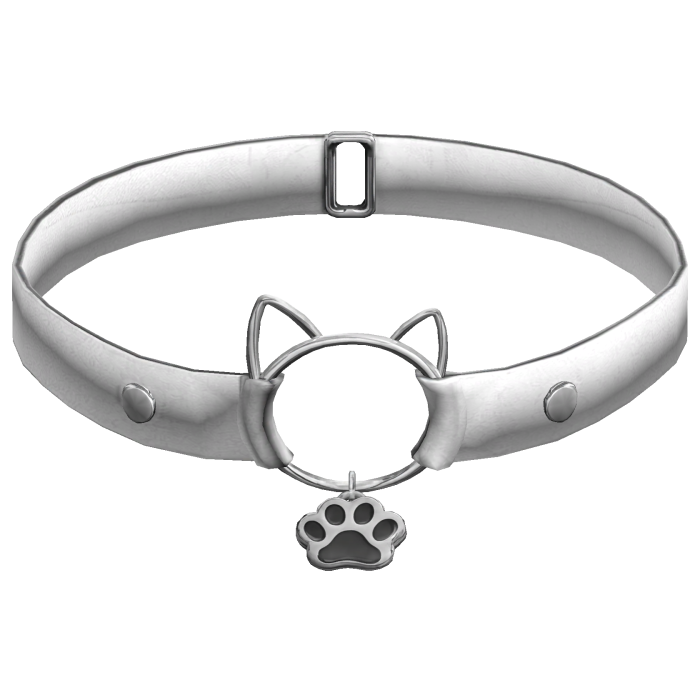 White Cat Choker Collar