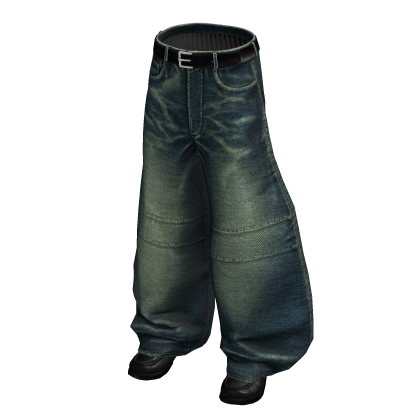 Distressed Barrel Leg Denim w/ Sneakers