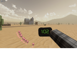 go to the end of blox city and survive the people