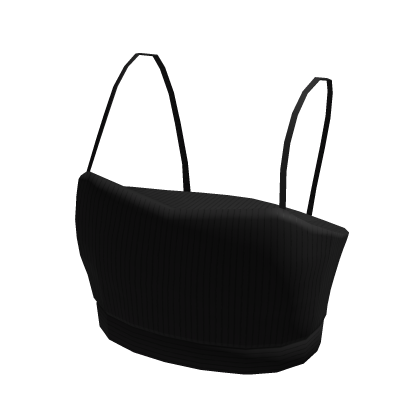 Cute Summer Crop Top Black thumbnail