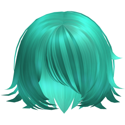 Turquoise Spiky Anime Style Shy Short Bob Hair