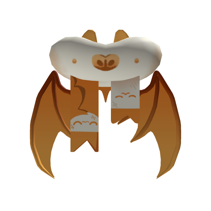 Halloween Orange Bat Wings
