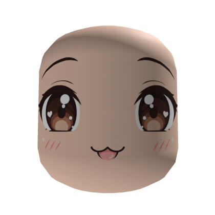 kawaii cute face with star eyes