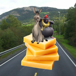 donky and cheese