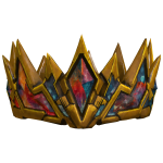 Wealthy 24k Golden Art Gem Crown
