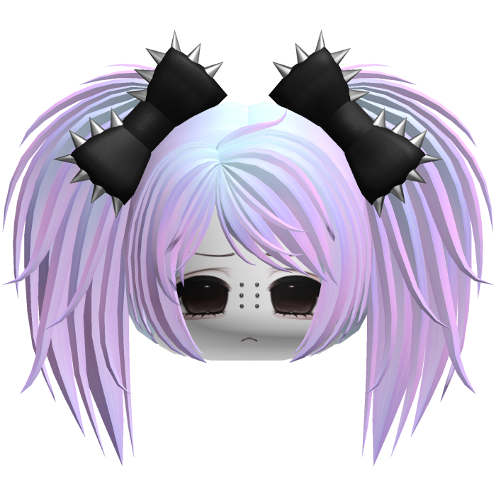 Gothic Moe Vkei Pastel Messy Pigtails /w Bows