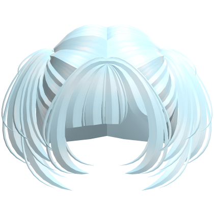Cute Short Small Kawaii Side Pigtails (Light Blue)