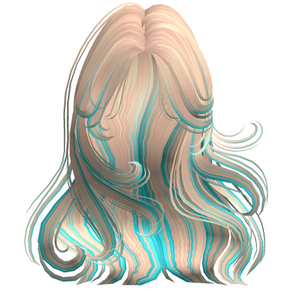 Windy Loose Hair Blonde & Blue Roblox item