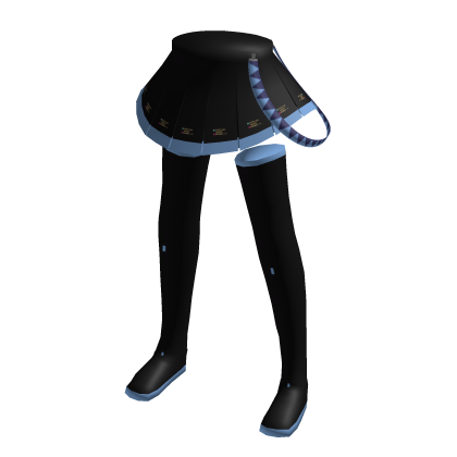 pop star skirt black/blue