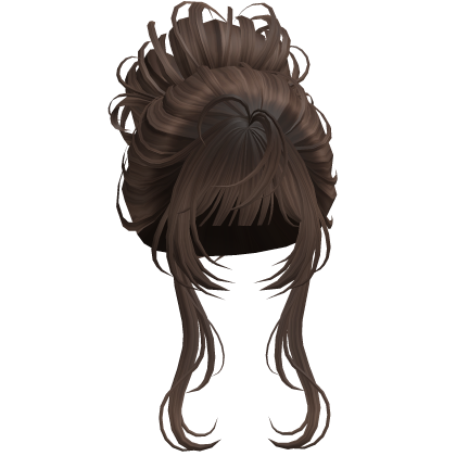 Messy Elegant Anime Bun Brown