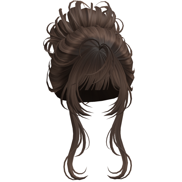 Messy Elegant Anime Bun Brown
