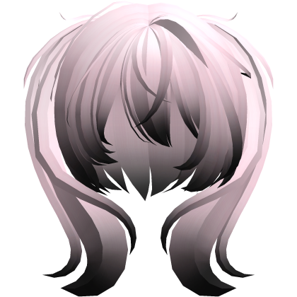 moe vkei emo messy side ponytails pink black