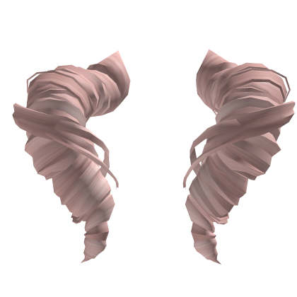 Fluffy Pastel Pink Cinnamon Twin Drills