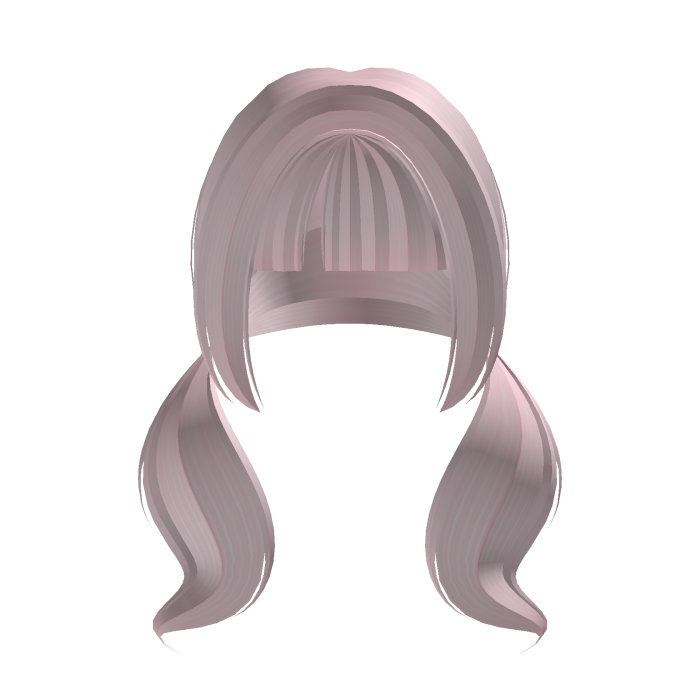 pigtails pink cute 
