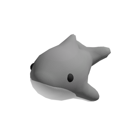 Grey Dolphin Plushie  (Hand) thumbnail