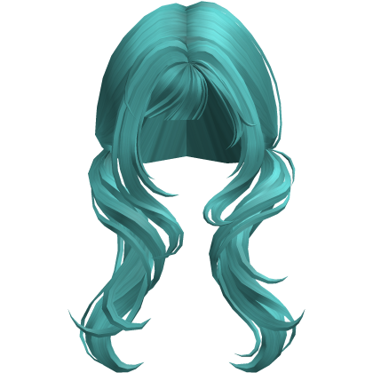 Swirly Cutie Dream Pigtails (Aqua Teal)