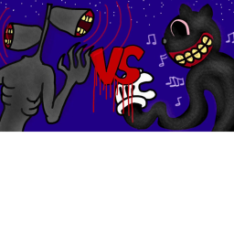 Cartoon Cat Vs Siren Head Showdown