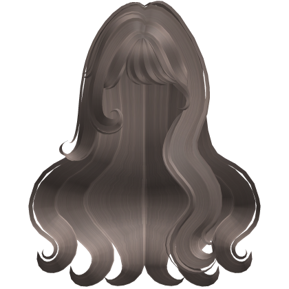 ♡ Cute Fluffy Wavy Hair w/ Bangs (Milk Tea)