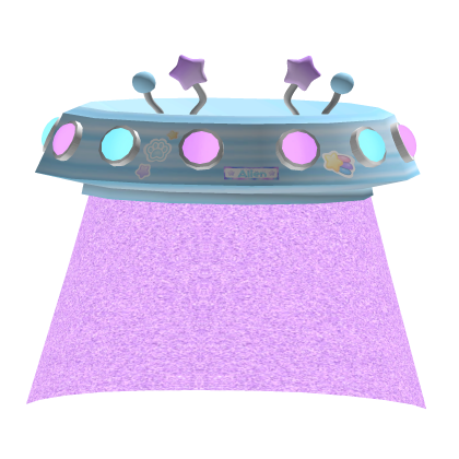 ♡ Cute Galactic Space Alien Ufo Waist Blue Glowing thumbnail