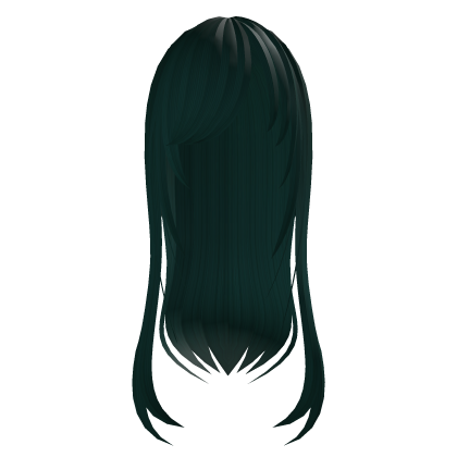 ♡ : teal fatal frame emo hair Roblox item