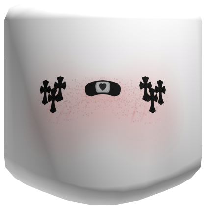 Y2K Crosses Face Blush Woman Head Roblox item