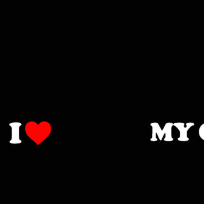 i heart my matching banner in black