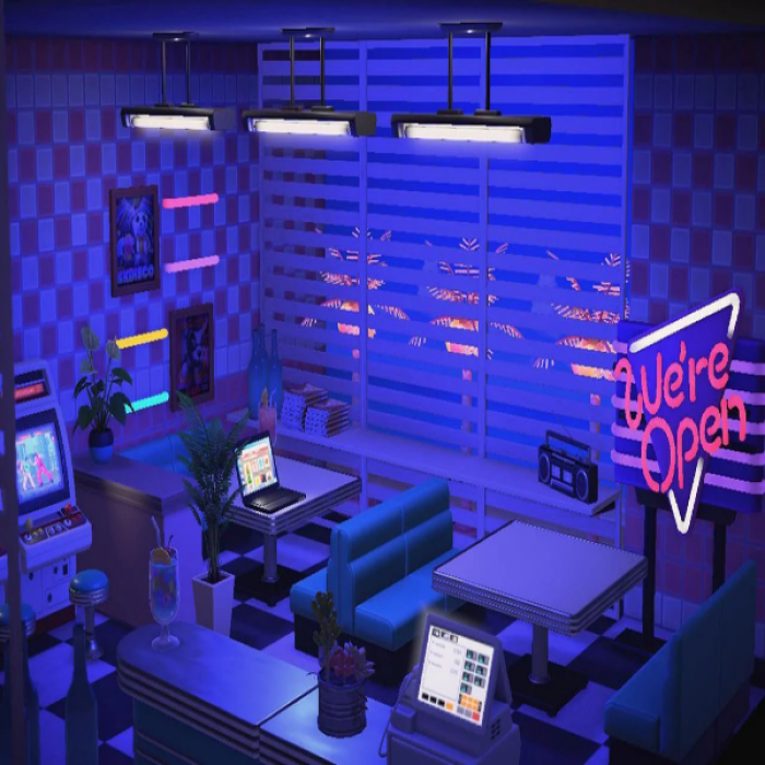 AC Vaporwave Cafe/Diner 2 Roblox decal